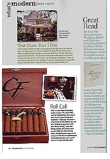 Modern Bride magazine page scan