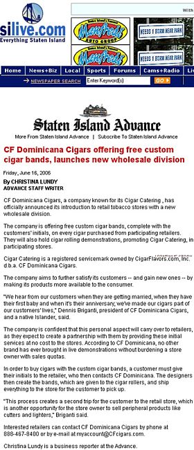 Silive.com full article page scan on cigar rollers