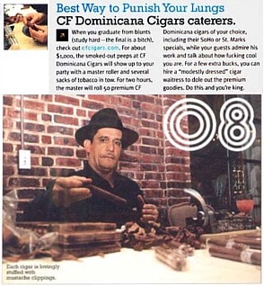 Cigar roller at event photo by Stuff Magazine