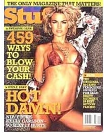 Stuff Magazine cover of issue announcing cigar roller entertainment